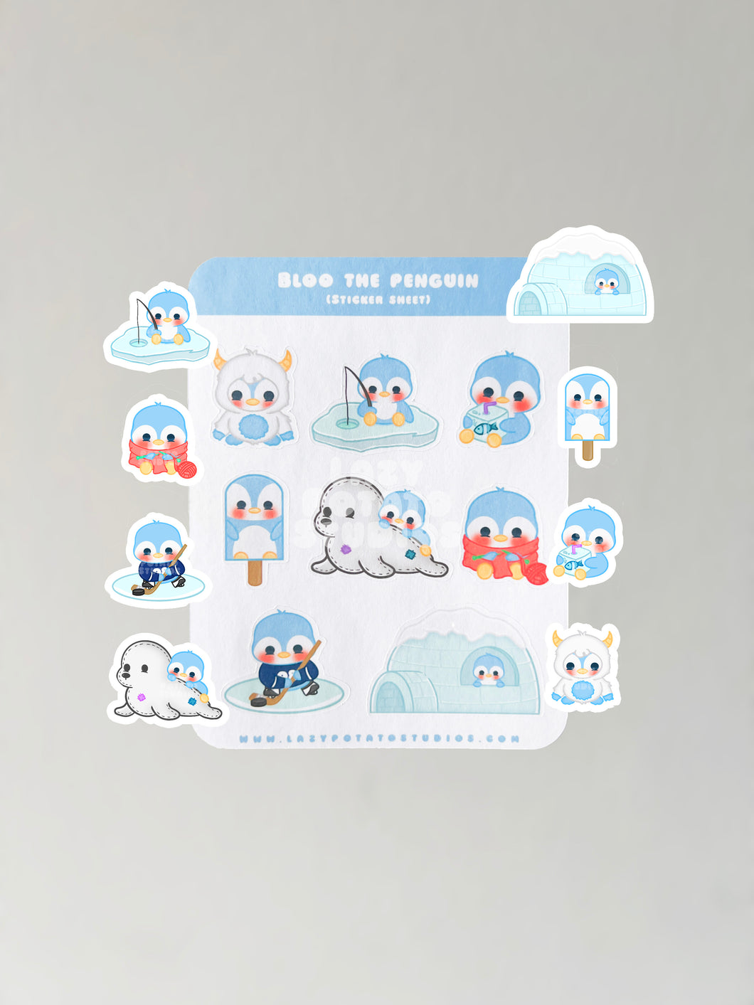 Bloo The Penguin Sticker Sheet