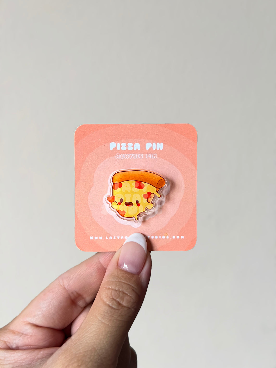 Pizza Acrylic Pin