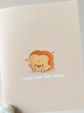 Load image into Gallery viewer, &#39;I Loaf You This Much&#39; Greeting Card
